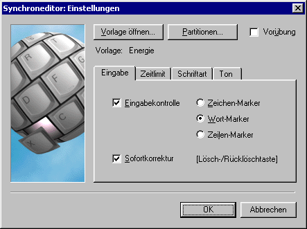 Einstellungsdialog