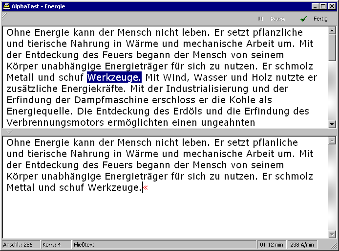 Textabschrift